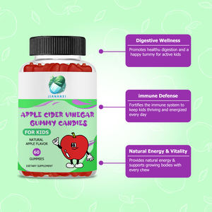 Permen Kunyah Cuka Apel Label Pribadi dengan Suplemen <span class=keywords><strong>Vitamin</strong></span> <span class=keywords><strong>B12</strong></span> Folate untuk Pengelolaan Tubuh Meningkatkan Energi Anak-anak Sim Gummies - Product Image 2