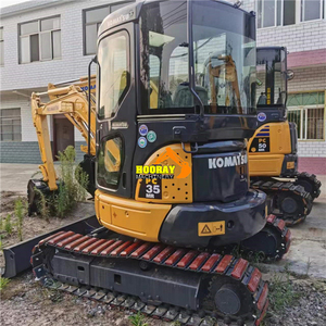 Excavadora Usada Komatsu PC55MR PC55MR-2 de Envío Rápido, Mini Excavadora Usada Original Komatsu PC35MR 40MR 50MR con Ruedas de Goma en Stock - Product Image 3