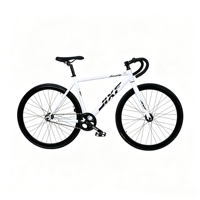 Vélo Fixie 700-28C avec guidon drop bar, style viral, à vitesse unique, pour hommes et femmes