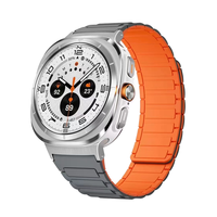 Correas deportivas de silicona flexibles de lujo, resistentes al sudor, compatibles con el reloj inteligente Galaxy Watch 8 Classic.