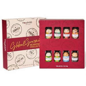 Coffret Cadeau de Collection d'<span class=keywords><strong>Épices</strong></span> Gourmandes avec Assaisonnements Grecs, Italiens, Mexicains et <span class=keywords><strong>Cajun</strong></span>, Incluant Sel et Poivre en Boîte - Product Image 1