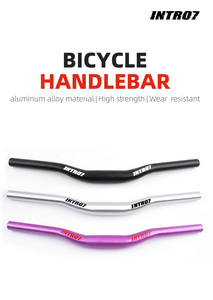 Guidon en alliage d'aluminium Intro7 BS08, tube central de 31,8 mm, longueur 470 mm, léger, haute résistance, pour vélo fixie et vélo de route - Product Image 2