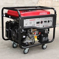 Générateur d'essence professionnel portable à châssis ouvert avec AVR numérique, sortie stable et conception sur roues pour les projets de construction et d'alimentation électrique