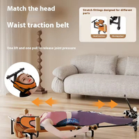 Camilla Ajustable Multifuncional para el Hogar, para Estiramiento Cervical, Lumbar y de Piernas, Tracción y Entrenamiento Físico