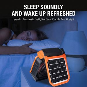 Ventilador Solar para Camping, Motor sin Escobillas, Carga USB, Mini Portátil, Gran Potencia, Batería de 6000mAh, 12+ Horas de Autonomía, 36/45 dB de Ruido - Product Image 4