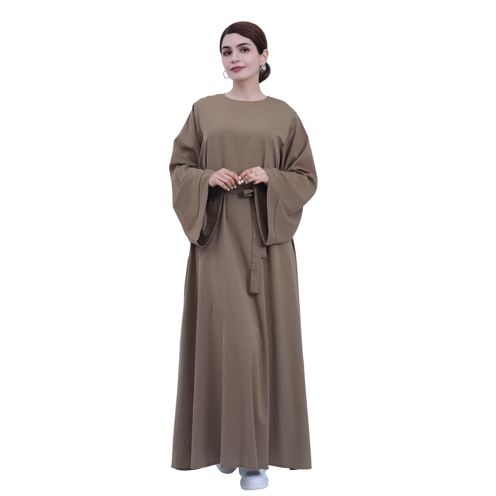 Abito musulmano Nida modesto abiti Abaya tinta unita tradizionale classico abbigliamento islamico per donne musulmane