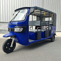Triciclo Eléctrico Cerrado de 3 Ruedas para Adultos 2026 Novedad Rickshaw Tuk Tuk Taxi ELION-B1pro para 7 Pasajeros