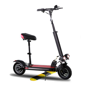 Scooter Eléctrico Todoterreno con Asiento, Suspensión Delantera y Freno de Disco para Adultos - Product Image 4
