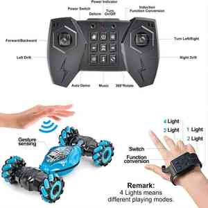 Auto de Acrobacias a Control Remoto de 2.4Ghz, 4WD, Transformable, con Sensor de Gestos, Juguete para Niños y Niñas - Product Image 3
