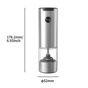 Moulin à poivre électrique portable à batterie, prix d'usine, moulin à poivre automatique en acier inoxydable - Product Image 2