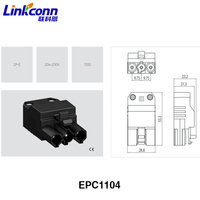 Connecteur d'alimentation électrique EPN1104 modulaire 3 broches 3 conducteurs Plug & Play conçu pour les armoires de contrôle et l'automatisation