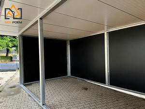 2026 Almanya Çok Satan Lüks Geçici Mobil At Ahırı Çatılı Sıcak Daldırma Galvanizli Çelikten Kapıyı Barınak Olarak Kullanılabilir - Product Image 4