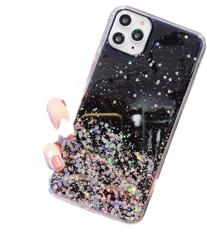 Glitter Star Silicone Case For HUAWEI P40 Lite E P20 P30 Pro Y9S Y8S Y7P Y6P Y7 Y9 Prime 2019 Soft Bling Cover for Samsung