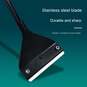 Jeneca Best Verkochte Roestvrijstalen Zeewier Schraper Multi-Tool Reiniger <span class=keywords><strong>Aquarium</strong></span> Plant Gras Reinigingsmes Gemaakt Duurzaam Plastic - Product Image 4