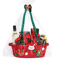 Petit panier cadeau pour bébé en corde de coton durable, tissé, écologique, emballage cadeau réutilisable