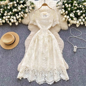 <span class=keywords><strong>Abito</strong></span> <span class=keywords><strong>estivo</strong></span> Casual <span class=keywords><strong>Midi</strong></span> da <span class=keywords><strong>donna</strong></span> traforato - Product Image 2