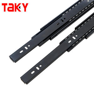 Diapositivas telescópicas de extensión completa Canal de cajón Rodamiento de bolas Diapositivas de cajón Rieles Para Cajones - Product Image 6