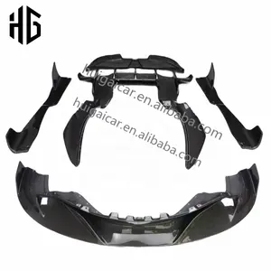 Khô Sợi Carbon 720S Cơ Thể Kit Đối Với Mclaren 720S Nâng Cấp Để Ryft Phong Cách Phía Trước Lip Phía Sau Khuếch Tán Spoiler Bên Váy