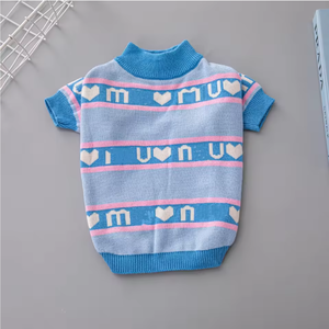 가을 신상품 럭셔리 프린트 울 후디 두꺼운 따뜻한 애완견 스웨터 다양한 사이즈 강아지 옷 - Product Image 4