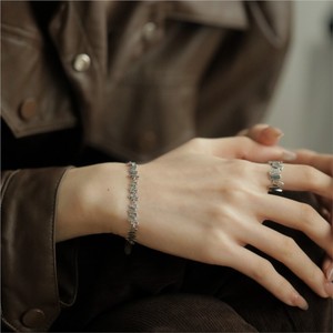 Gelang geometris persegi pola ANENJERY untuk wanita desain unik perhiasan tangan halus grosir - Product Image 3