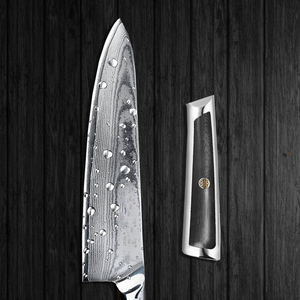 سكين طاه ياباني تصميم جديد عالي الطلب 9-داماكوس VG10 مقبض ساطور لحم Cleaver G10 - Product Image 3