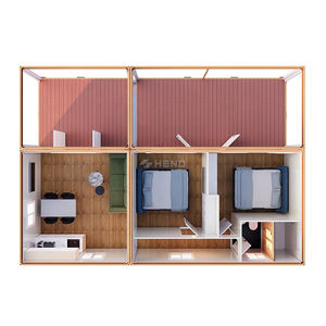 <span class=keywords><strong>Maison</strong></span> conteneur préfabriquée démontable à ossature acier, à assembler en kit, pour hôtels, appartements et dortoirs, prix usine - Product Image 6