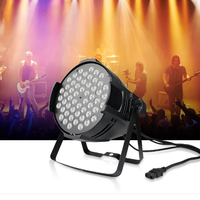 Projecteur LED Par Slim 54*3W Pleine Couleur IP33 avec Contrôle Sonore pour KTV, Mariages, Studios de Danse, Éclairage d'Ambiance