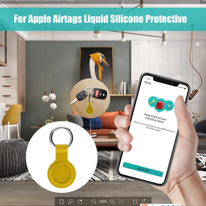 Funda Protectora de Silicona <span class=keywords><strong>para</strong></span> <span class=keywords><strong>Apple</strong></span> <span class=keywords><strong>AirTag</strong></span>, Funda Antiarañazos con Soporte Seguro <span class=keywords><strong>para</strong></span> Llavero, Accesorios <span class=keywords><strong>para</strong></span> Cubrir el Rastreador - Product Image 5