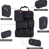 Organisateur de siège arrière de voiture tactique personnalisable en Oxford imperméable avec système MOLLE, sac de rangement extérieur pour appareil photo