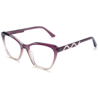 Monture de lunettes optiques Elan Optical YB6012 de qualité supérieure, style rétro œil de chat, pour femme, monture intégrale en acétate, lunettes optiques en stock