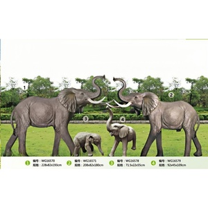 Estatua de Elefante de Resina Hecha a Mano, de Tamaño Real, 228*82*193cm, Colorida, para Decoración de Jardín, Parque o Zoológico - Product Image 5