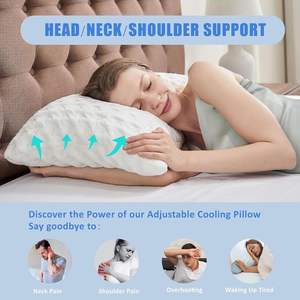 Эргономичная подушка из измельченной пены с эффектом памяти, формой «бабочка», для сна на боку, для снятия боли в шее и плечах, с поддержкой шейного отдела позвоночника, контурная - Product Image 6