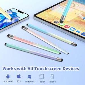 Stylet 2 en 1 en aluminium, 6 pièces, <span class=keywords><strong>pour</strong></span> tablettes <span class=keywords><strong>IPad</strong></span>/iPhone/Android, haute précision, sensibilité, double embout en caoutchouc (6 dégradés) - Product Image 6