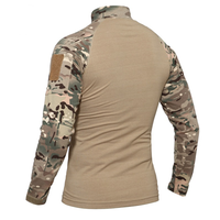 Nouveaux T-Shirts tricotés de Camouflage pour hommes Slim Fit vêtements pour hommes