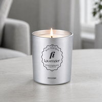 Vente en gros de bougies parfumées de 7 oz, OEM, logo personnalisé, bougie parfumée en cire de soja avec boîte cadeau