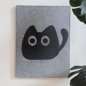 Kitty Shape Cardboard cat Scratching Board Vertical <strong>Wall</strong> Mounted Puzzle Cat Scratching Mat for <strong>Pet</strong> - Product Image 1