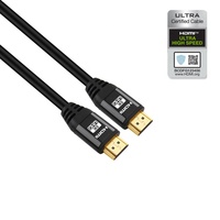 Câble tressé en nylon plaqué or 24 carats de haute qualité pour 2.1, prise en charge 8K 18 Gbit/s pour HDTV et ordinateur, en stock
