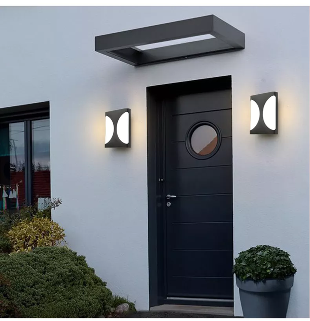 Modern Moisture Proof Led Wall Lamp for Indoor Use for Restaurant Office Bar Background Lighting Outdoor Garden Hotel