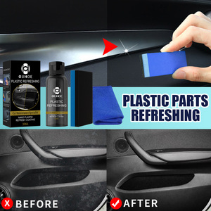 OEM OUHOE 30ml Auto Detailing Interior Exterior Restaurador de cuero Volver a negro Brillo Revestimiento de limpieza Coche Agente de restauración de plástico - Product Image 2