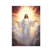 Affiche Murale Imprimée HD Jésus-Christ – Décoration Murale Chrétienne pour Résidence et Église – Peinture Murale Artistique