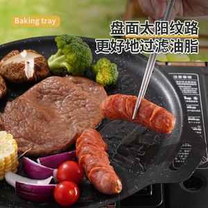 Solar Grill <b>Pan</b> Round Portable For Outdoor BBQ <b>Induction</b> Cooker Use - Product Image 4
