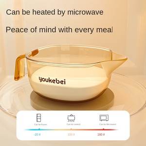 Ciotola per Alimenti Complementari ad Alta Temperatura per Neonati, Resistente alle Cadute, in PPSU Non Tossico, Impermeabile, Portatile, con Cucchiaio Morbido per l'Alimentazione - Product Image 2