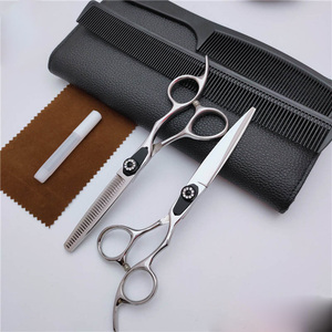 Juego de Tijeras de Peluquería Profesionales de 6 y 5.5 Pulgadas, Tijeras de Corte y Entresacado para Barbería, Herramientas de Peluquería - Product Image 2