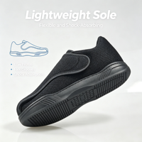 Chaussures orthopédiques médicales pour diabétiques, à bout ouvert, en maille respirante, avec fermeture Velcro, en EVA et TPR, pour le soin des pieds enflés et des œdèmes, vente en gros
