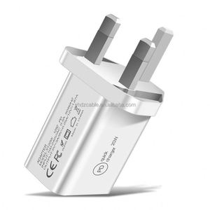 20W PD Fast Charger <b>USB</b>-<b>C</b> Wall Cable Travel Charger with 2A Output PC Material Charging Travel <b>Adapter</b> - Product Image 6