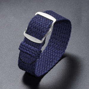 Nylon CHARM Smartwatch <b>Strap</b> Replacement Braided Woven Band for Men Women 14-22mm Stainless Steel Silver Buckle - Product Image 1