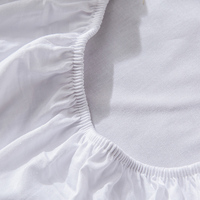 Ensemble de literie ajustée Alenhome Luna 100% coton avec taie d'oreiller capitonnée, ensemble de draps ajustés trois pièces, profondeur supplémentaire