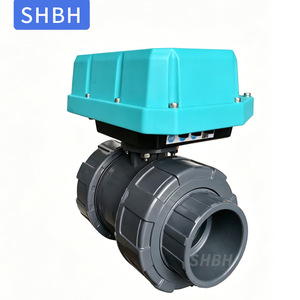 Shbh <b>Solar</b> <b>Powered</b> Electric <b>Ball</b> Valve Dn50 2 Inch Upvc Irrigation Water Control With 4g Lora Remote - Product Image 4