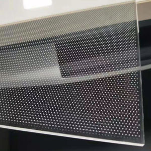 Placa de guía de luz con líneas talladas en PMMA, compatible con atenuación inteligente, con iluminación por el borde, para luz de techo redonda ultrafina de Rina Tech - Product Image 1