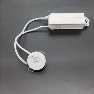 CE CB SAA IP20 Mini luz embutida de emergência LED não mantida com bateria de 3,2V 1500mAh LiFePO4